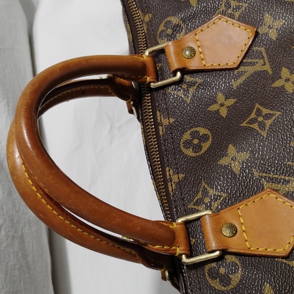 FLASH SALE! Authentic Louis Vuitton Monogram 30 Handbag W Dust Bag SP0929 - Picture 3 of 14